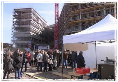 Richtfest mit der Gulaschkanone